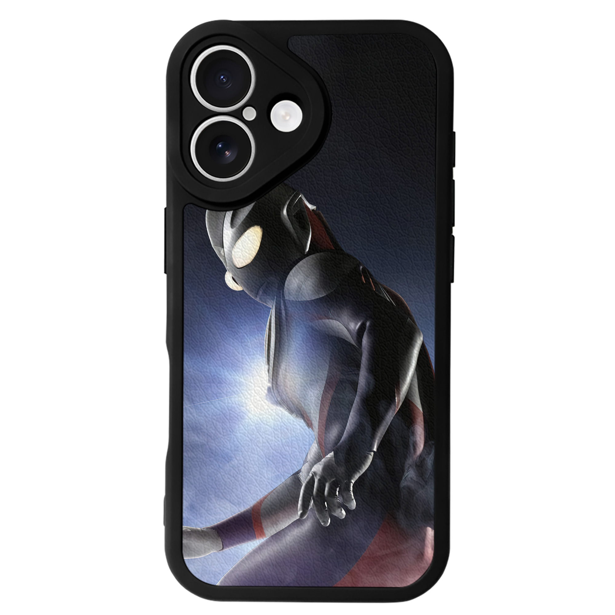 （画像用） ウルトラマン Ultraman 【iPhone 16シリーズ対応】シリコンスマホケース（レザー調） 材質：シリコン